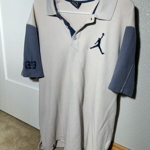 Jordan Polo Shirt Mens XL Jumpman Logo 23 Button Up Pullover Casual